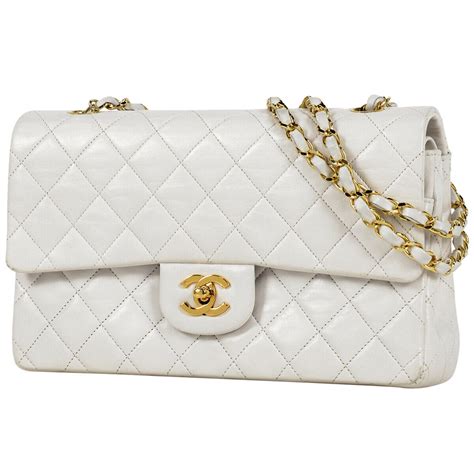 white channel bag|chanel pre owned bags.